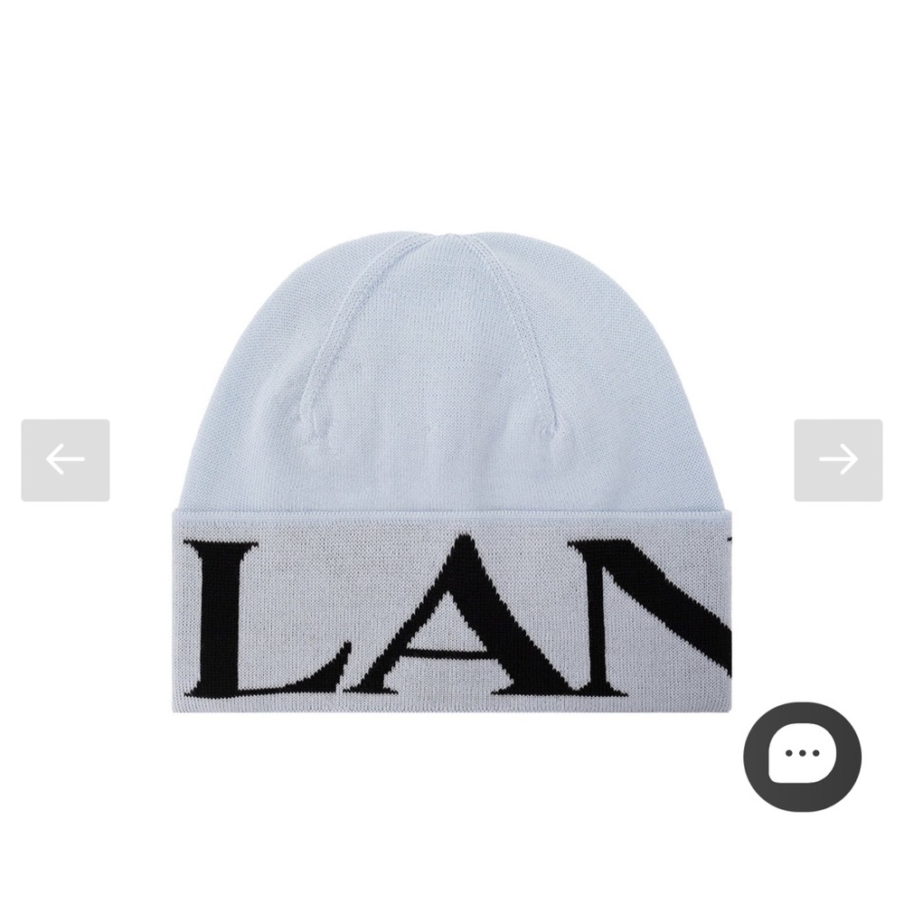 LANVIN
CONTRASTING LOGO
WOOLLY HAT
